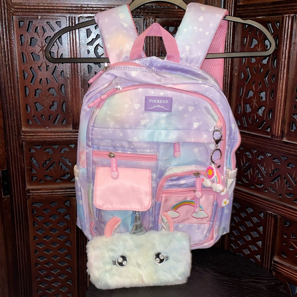 NWT PIKBEAR RAINBOW BACKPACK. - Picture 1 of 7